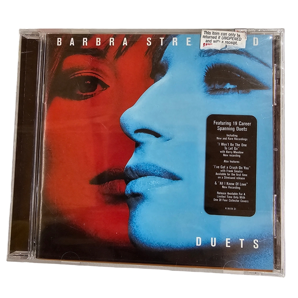 NEW Barbara Streisand Duets CD Vintage Y2K 19 Song Tracks Factory Sealed Vintage